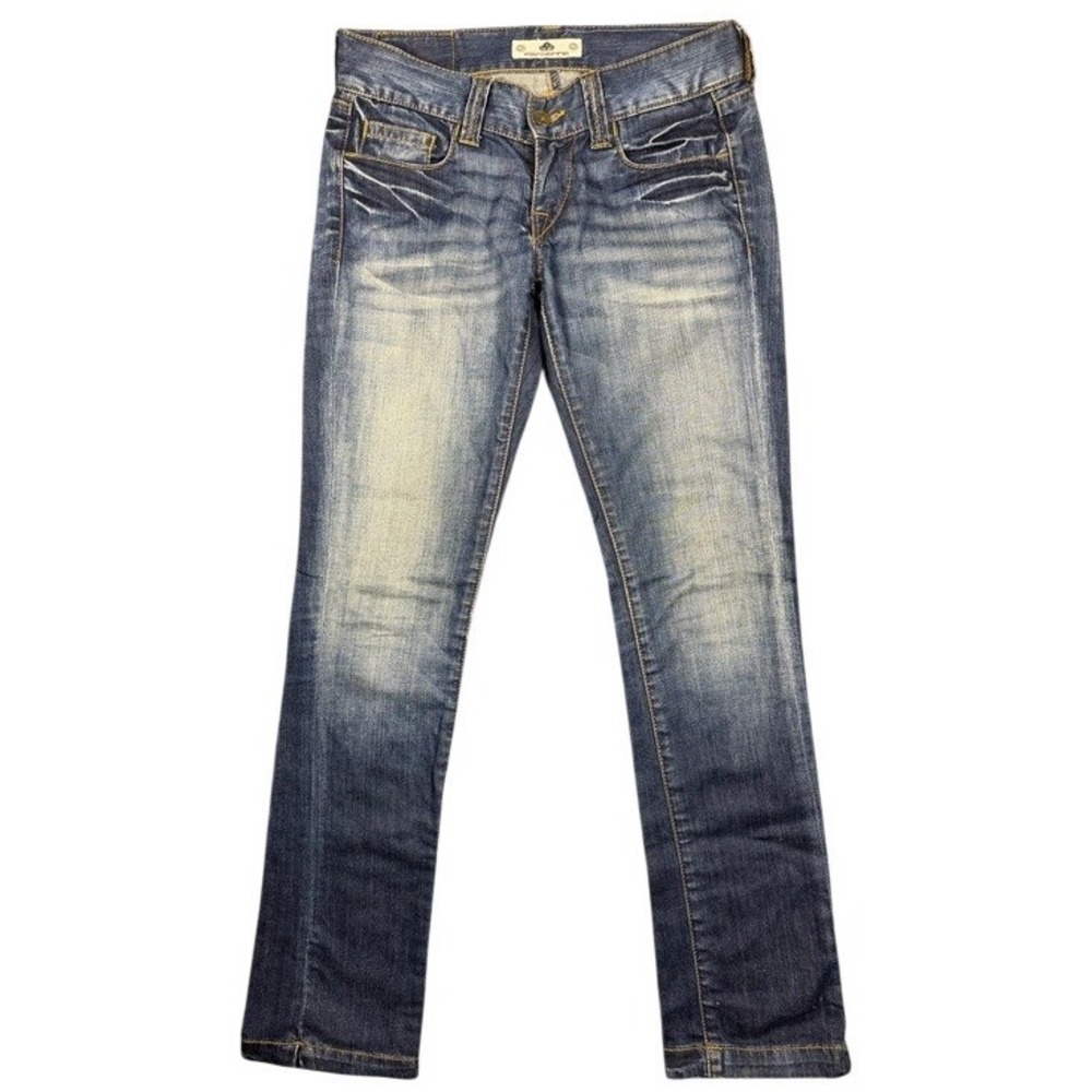 Fornarina Womens Low Rise Slim Straight Jeans Blue Medium Wash Size‎ 29 Italy